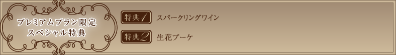 プレミアムプラン限定スペシャル特典